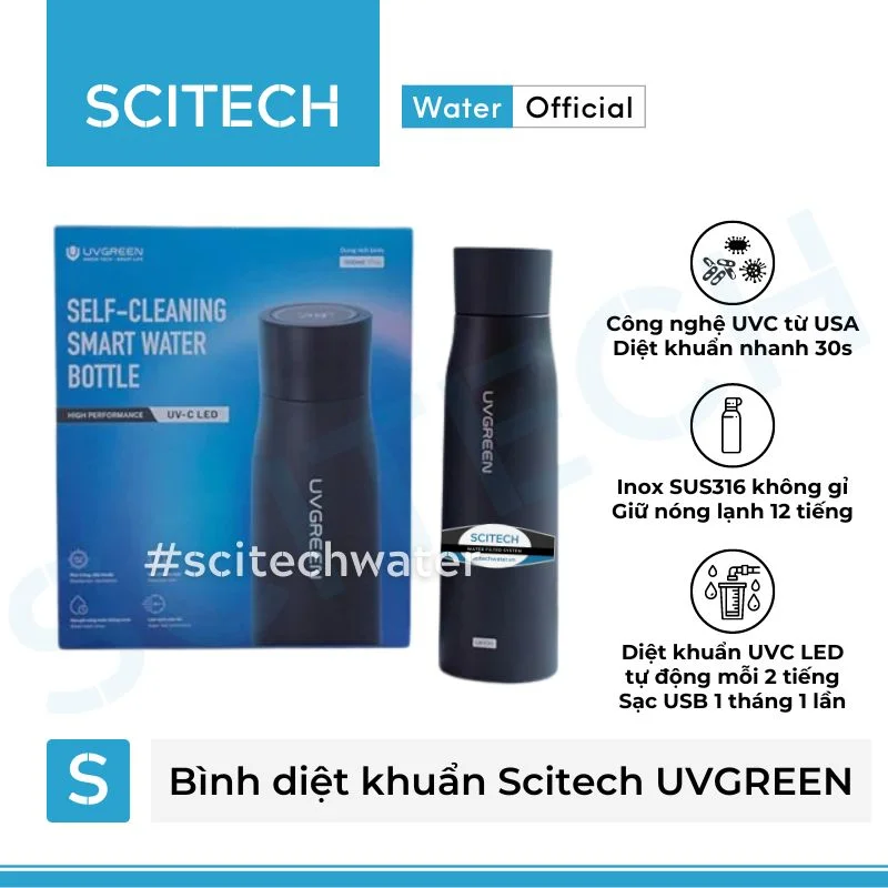 binh nuoc giu nhiet diet khuan scitech uvgreen 500ml