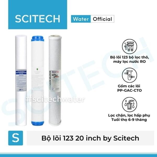 Bộ lõi thô 123 20 inch by Scitech