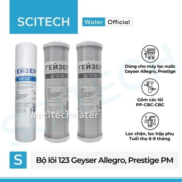bo loi tho 123 may loc nuoc geyser allegro prestige pm