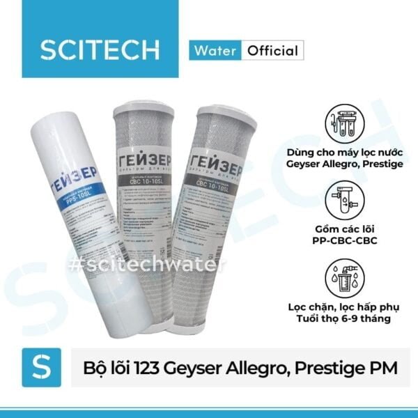 bo loi tho 123 may loc nuoc geyser allegro prestige pm