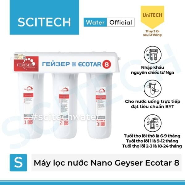 may loc nuoc nano geyser ecotar 8