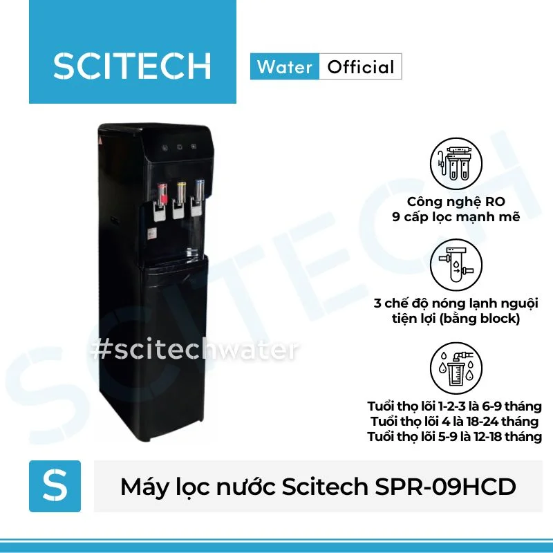 may loc nuoc nong lanh nguoi scitech spr-09hcd