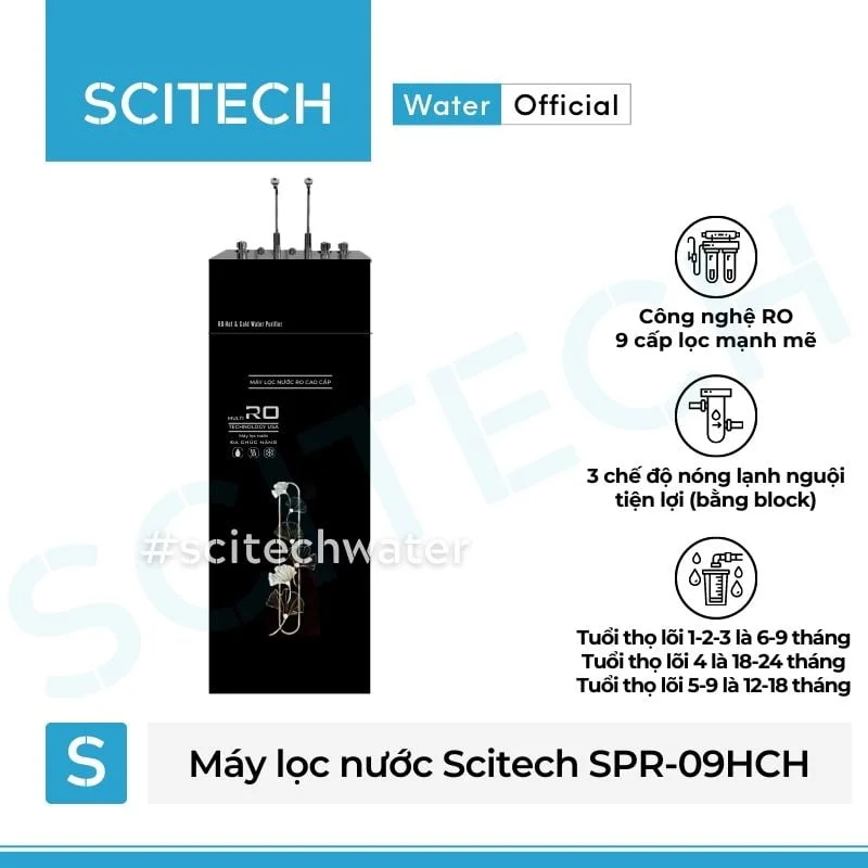 may loc nuoc nong lanh nguoi scitech spr-09hch