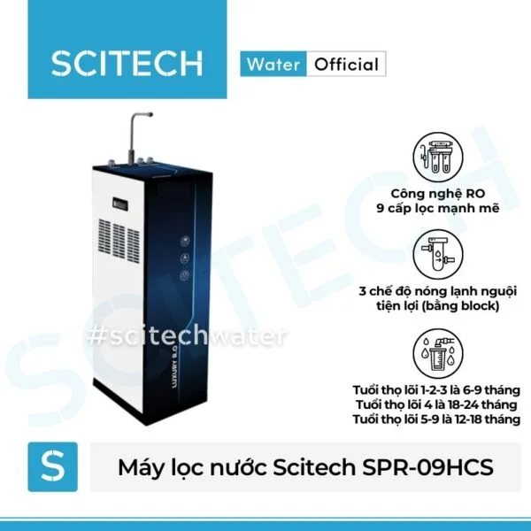 may loc nuoc nong lanh nguoi scitech spr-09hcs