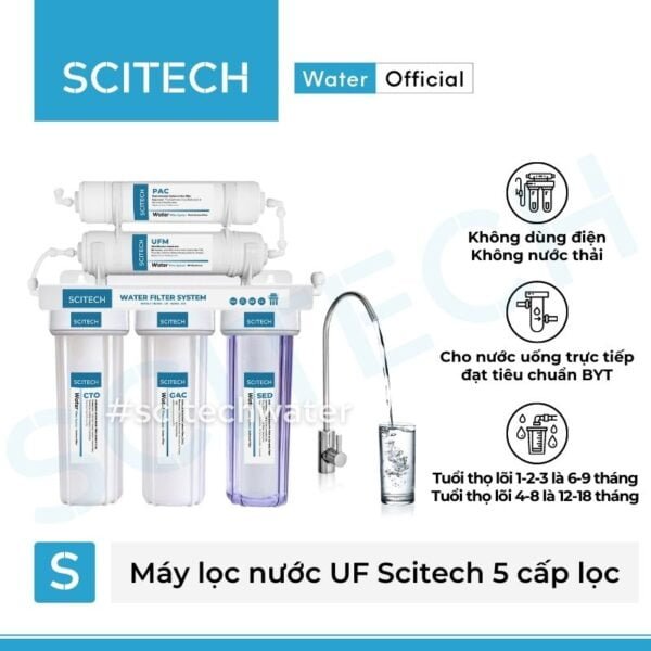 may loc nuoc uf scitech 5 cap loc