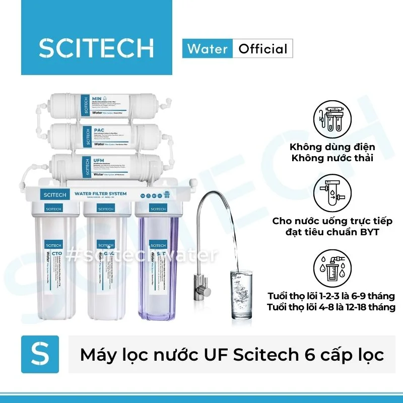 may loc nuoc uf scitech 6 cap loc