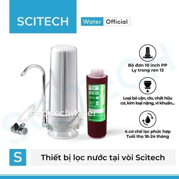 thiet bi loc nuoc tai voi de ban scitech tw1arg