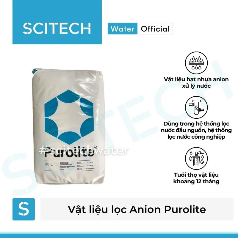 vat lieu loc anion purolite