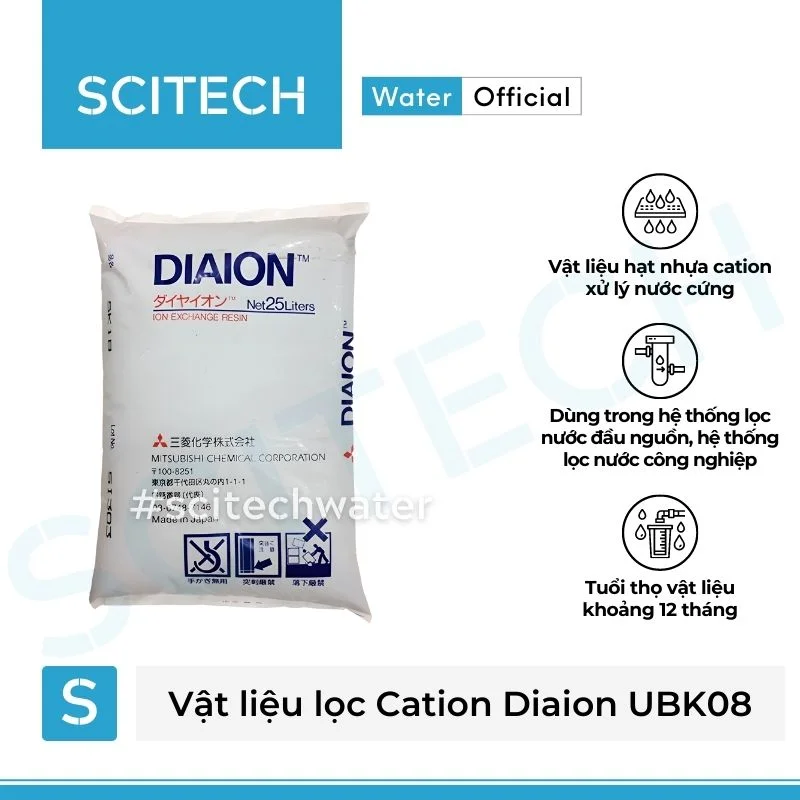 vat lieu loc cation diaion ubk08