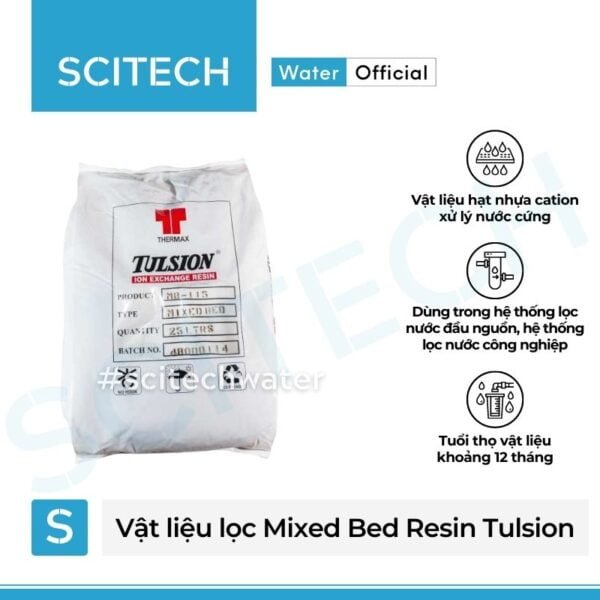 vat lieu loc mixed bed resin tulsion thermax