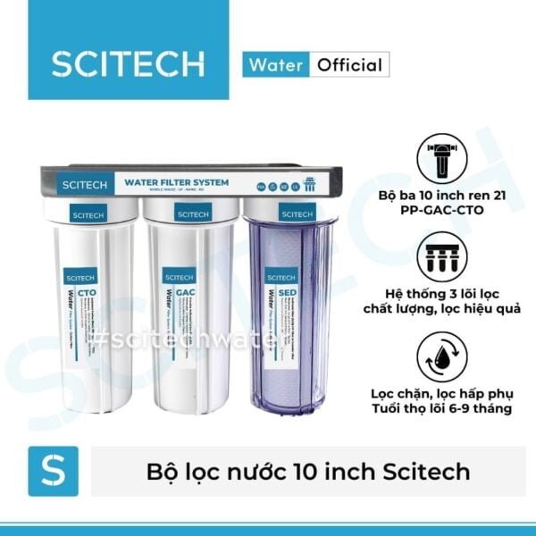 bo ba loc tho 10 inch scitech bo ba loc tho 10 inch scitech bo loc nuoc tho dau nguon 3 cap loc 10 inch scitech