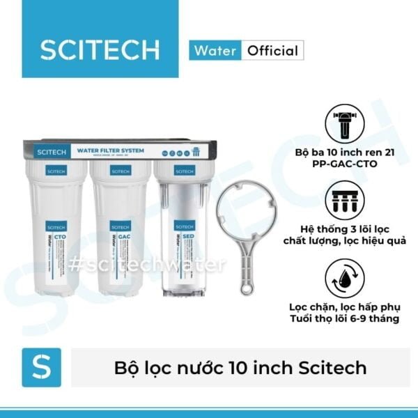 bo ba loc tho 10 inch scitech bo loc nuoc tho dau nguon 3 cap loc 10 inch scitech