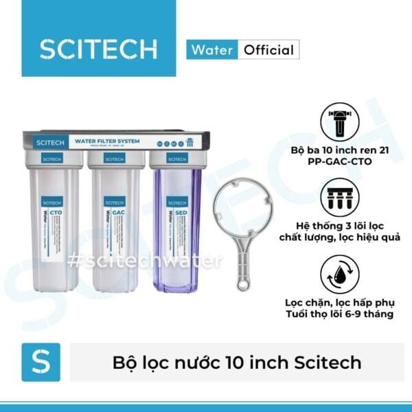 bo ba loc tho 10 inch scitech bo loc nuoc tho dau nguon 3 cap loc 10 inch scitech