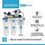 bo ba loc tho 10 inch uv scitech bo loc nuoc tho dau nguon 4 cap loc 10 inch uv scitech
