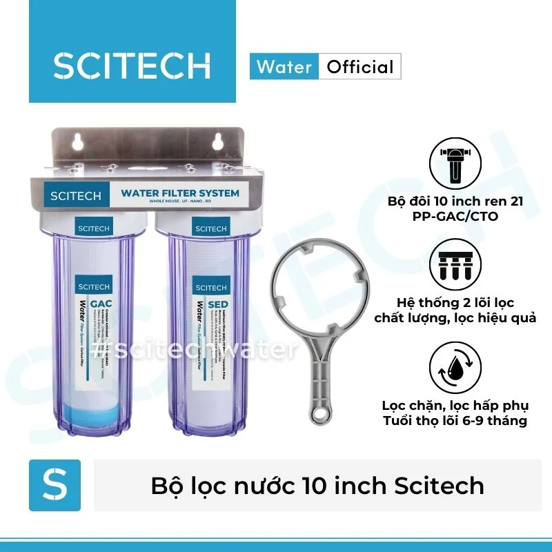 bo doi loc tho 10 inch scitech bo loc nuoc tho dau nguon 2 cap loc 10 inch scitech