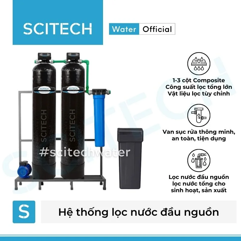 he thong lam mem nuoc 2 cot composite autovalve mau den