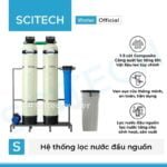 he thong lam mem nuoc 2 cot composite autovalve mau trang