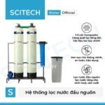 he thong lam mem nuoc 2 cot composite van tay mau trang