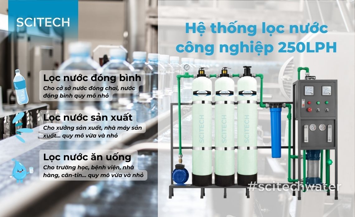 he thong loc nuoc cong nghiep 250lph