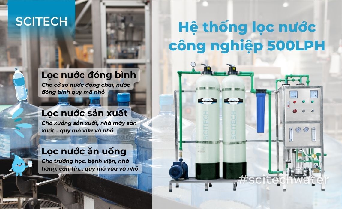 he thong loc nuoc cong nghiep 500lph