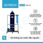 he thong loc nuoc dau nguon 1 cot composite van tay mau den