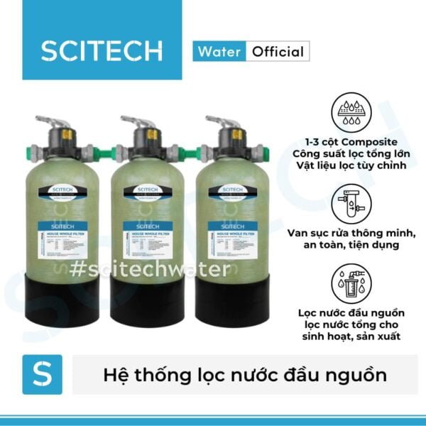 he thong loc nuoc dau nguon 3 cot composite 817 van tay mau trang
