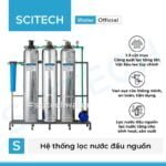 he thong loc nuoc dau nguon 3 cot inox van tay
