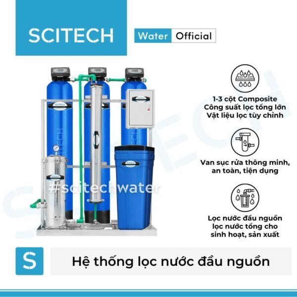 he thong loc nuoc dau nguon uf uv 3 cot composite 1054