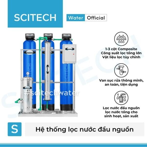 he thong loc nuoc dau nguon uf uv 3 cot composite 1054