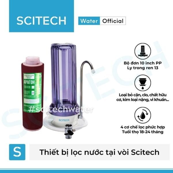 thiet bi loc nuoc tai voi de ban scitech tc1arg